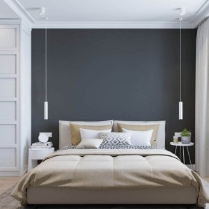 LED Pendelleuchte GU10 30cm weiß