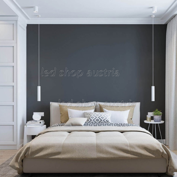(Bild für) LED Pendelleuchte GU10 30cm weiß