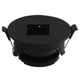 Einbaurahmen für LED GU10 mit quadratischem Lichtauslass Weiß/Schwarz