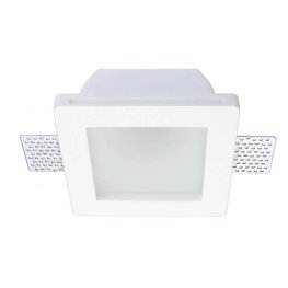 Einbaurahmen Trimless für LED GU10 Quadratisch matt 1-fach