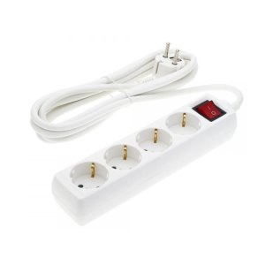 Steckdosenleiste 4-fach 3m Kabel 16A mit Schalter