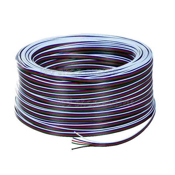 (Bild für) Verbindungskabel 5 x 0,35mm² RGB-W- 1 Meter