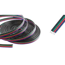 Verbindungskabel 4 x 0,35mm² RGB- 1 Meter