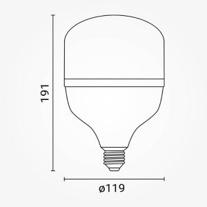 E27 LED T120 Kolbenlampe 4000lm 40W kaltweiß