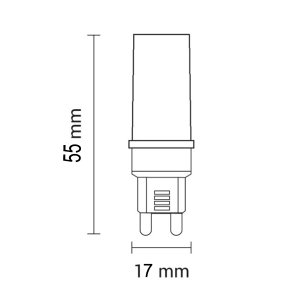 G9 LED 400 Lumen 3,5W kaltweiß