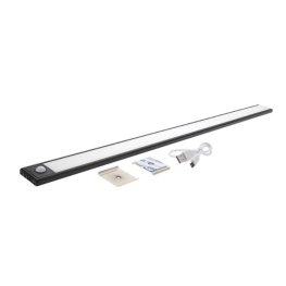 LED Akku- Schrankleuchte 3.5W schwarz mit Bewegungsmelder warmweiß