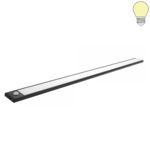 LED Akku- Schrankleuchte 3.5W schwarz mit Bewegungsmelder warmweiß