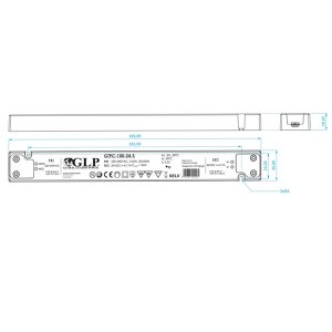 LED Trafo SLIM THIN Premium - 24V DC 100W