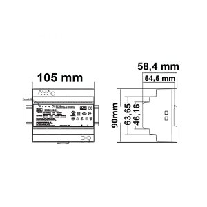 LED Hutschienen Netzteil 150W 48V DC