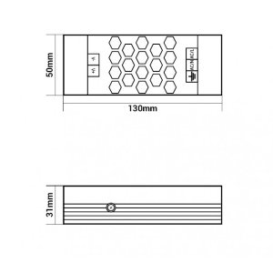 LED Netzteil für LED Leuchtmittel - 24V 60W DC Metall Slim