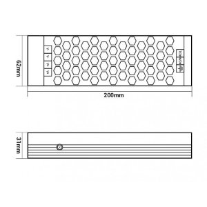 LED Netzteil für LED Leuchtmittel - 24V 150W DC Metall Slim
