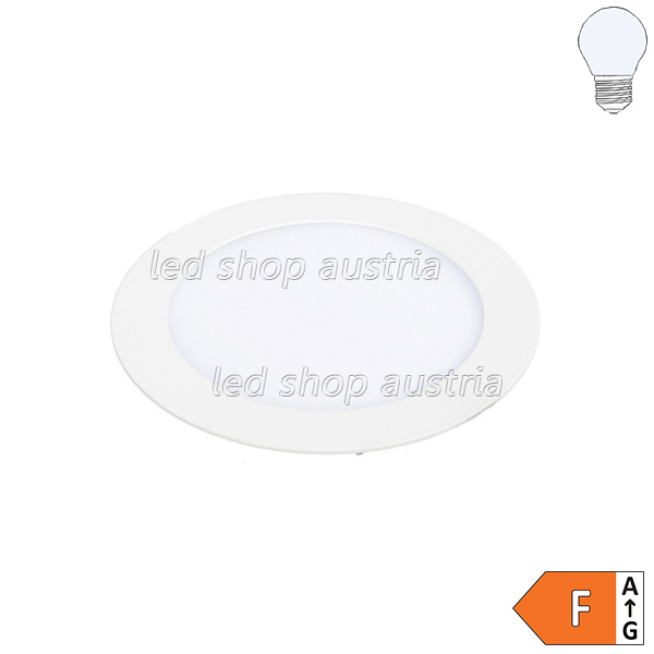 (Bild für) 18W LED Mini Einbau- Panel rund inkl. Trafo kaltweiß