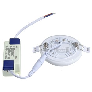 9W LED Frameless Mini Einbaupanel rund inkl. Trafo kaltweiß