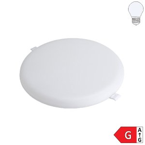 24W LED Frameless Mini Einbaupanel rund inkl. Trafo kaltweiß