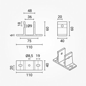 Front-Montagehalterung für Solarpanels verstellbar