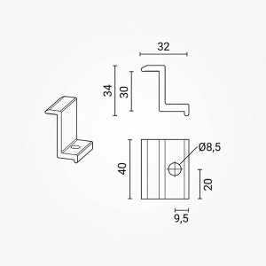 Endklemme 30mm