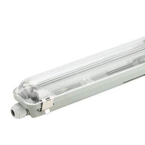 T8 Wannenleuchte IP65 für LED Röhren 60cm 1-flammig