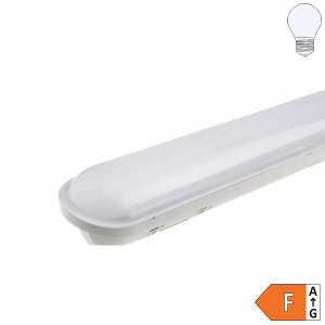 LED Wannenleuchte 55W 150cm IP65 Slim mit Notlichteinsatz kaltweiß