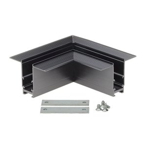 Eckstück Einbau für 48V Stromschiene Magnetic Line R15 schwarz