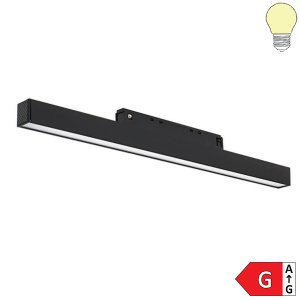 10W LED Leuchte 30cm für 48V Stromschiene Magnetic Line R15 schwarz warmweiß