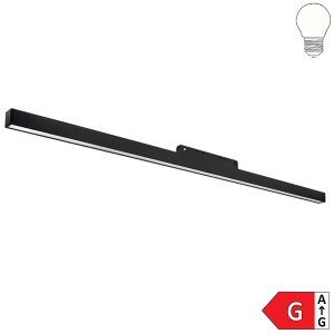 20W LED Leuchte 60cm für 48V Stromschiene Magnetic Line R15 schwarz neutralweiß