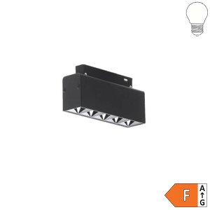 10W LED Strahler 5-flammig für 48V Stromschiene Magnetic Line R35 schwarz neutralweiß