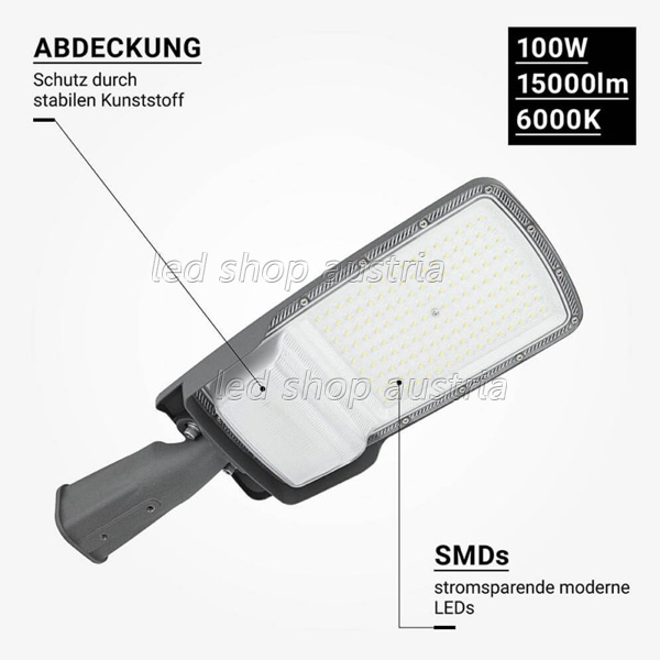 (Bild für) 100W LED Straßenleuchte Professional kaltweiß IP65