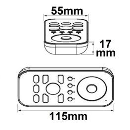 Sys-One RGB+W 4 Zonen Fernbedienung Multifunktion