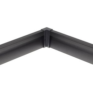 Eckverbinder für LED Sockelleistenprofil V1 Schwarz