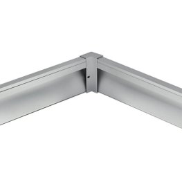 Eckverbinder für LED Sockelleistenprofil V1 Silber