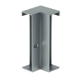 Eckverbinder für LED Sockelleistenprofil V1 Grau Metallic