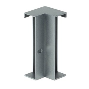 Eckverbinder für LED Sockelleistenprofil V1 Grau Metallic