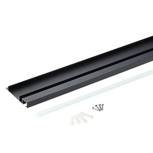 SET: LED Sockelleistenprofil V2 Schwarz 2m