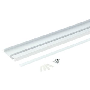 SET: LED Sockelleistenprofil V2 Weiß 2m