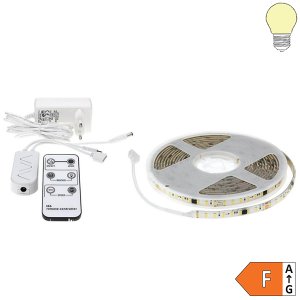 SET: LED Streifen digital 12V 4,8W/m warmweiß IP65 5m inkl. Steuerung und Netzteil