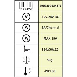 LED RGB-W-WW, CCT und Single Color Universal Receiver (5in1)