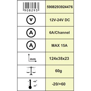 LED RGB-W-WW, CCT und Single Color Universal Receiver (5in1)