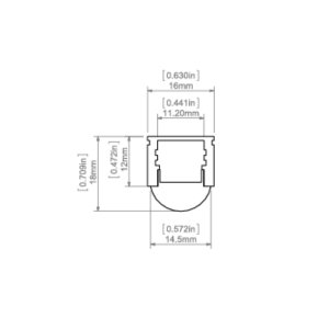 LED Profil REGULOR Silber 2000mm