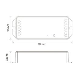WIFI LED 2 in 1 20A 12-48V Receiver/Dimmer/Push Dimmer (Pilot)