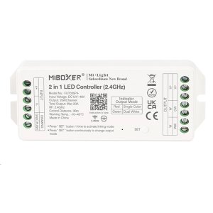 WIFI LED 2 in 1 20A 12-48V Receiver/Dimmer/Push Dimmer (Pilot)