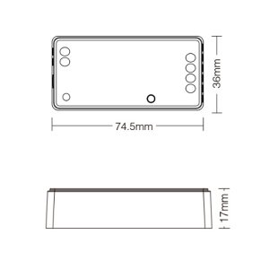 3 in 1 RGB, RGB-CCT, RGB-W 12A Receiver/Dimmer (Pilot)