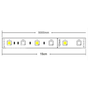 LED Stripe 24V RGB+neutralweiß (RGB-NW) 5m Rolle inkl. Klebeband