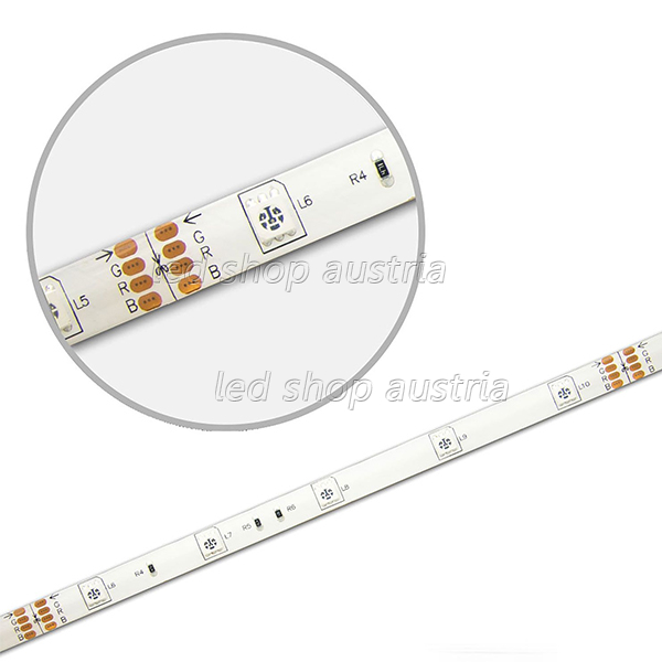 (Bild für) LED Strip RGB 24V IP66 30 LED/m 5m selbstklebend