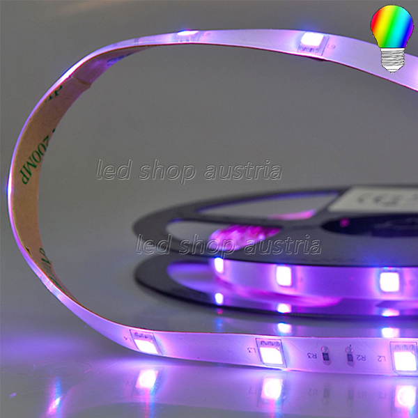 (Bild für) LED Strip RGB 24V IP66 30 LED/m 5m selbstklebend