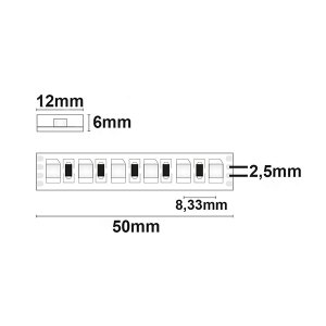 LED Strip RGB 24V IP67 120 LED/m 10m selbstklebend