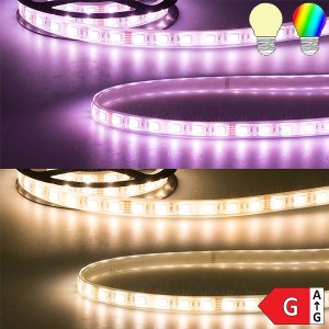 LED Strip RGB+WW 24V IP68 60 LED/m 5m selbstklebend