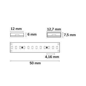 LED Strip Linear 48V IP68 240 LED/m 5m selbstklebend neutralweiß