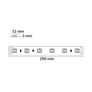 LED Strip Linear RGB+CCT 48V IP20 60 LED/m 10m selbstklebend
