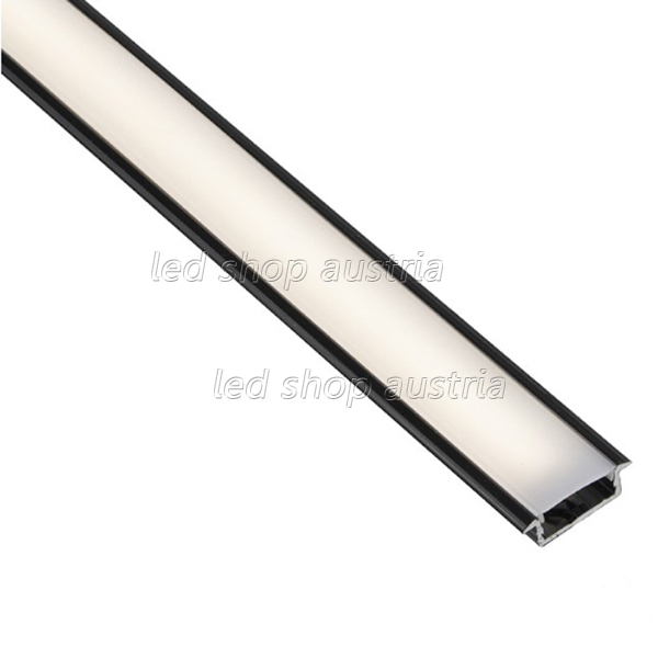 (Bild für) LED Profil ALU INLINE-Z 2000mm schwarz