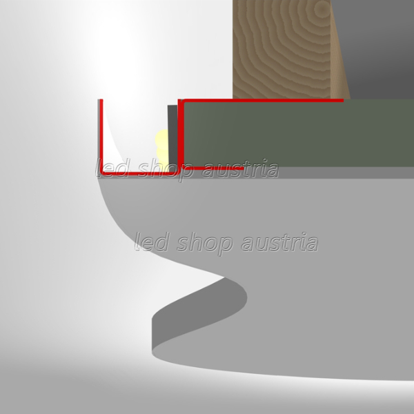 (Bild für) LED Trockenbau Konstruktionsprofil Zinkblech DSL Flex 2000mm